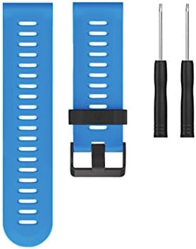 Watchband, Electric Accessory Watch Accessories Silicone Watch Bracelets Strap with Repair Tool for Garmin fenix 3/HR (Blue)