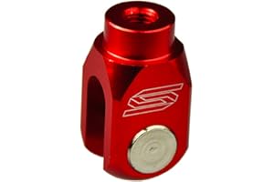 SCAR Distanciador Pedal Leva Bomba Freno Trasero Compatible con BETA RR XTRAINER 125 250 300 350 390 430 480 13-21 - Rojo
