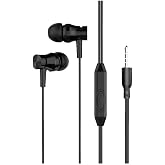 Kumandalı ve Mikrofonlu 3.5mm Stereo Kablolu Kulaklık Mikrofonlu Kulak İ&ccedil;i (Mtl MT270 Siyah)