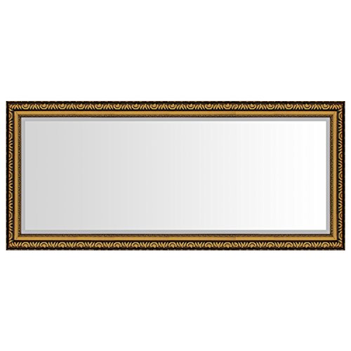 Prachtvoller Wandspiegel Flurspiegel Garderobenspiegel Frisierspiegel Spiegel mit Facettenschliff und Verzierungen 140x60cm – Gold - 2