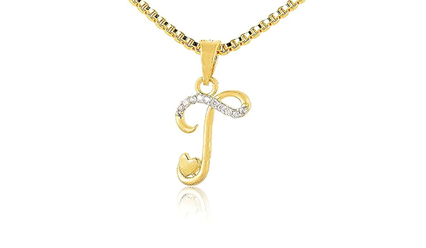 Word T Pendant with Box Chain(SKN-2320W 