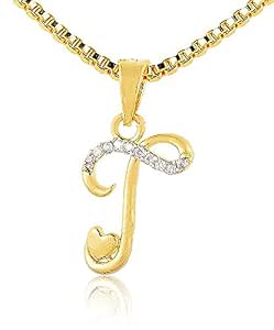Word T Pendant with Box Chain(SKN-2320W 