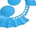 Chinatera Adjustable Baby Kids Shampoo Cap Bath Shower Cap Wash Hair Ear Shield (Blue)