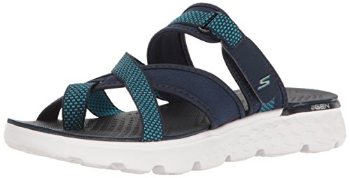 Skechers Go 400 Discover Womens Flip Flops Navy 6 Uk