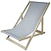 Produktbild Liegestuhl Sonnenliege zusammenklappbar auflage, camping schön deco gartenliege outdoor (Grau)