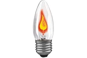 Paulmann 53100 Ampoule Bougie Scintillante 3W, E27, 90mm 35mm, Clair