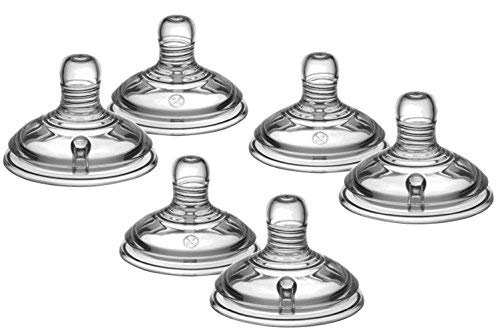 Tommee Tippee Closer To Nature Tetas de flujo rápido, 3 paquete - 2 pezones