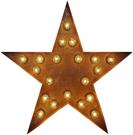 Large Vintage Letter Lights - Star Sign