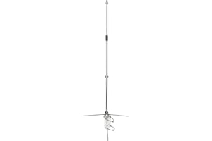 Retevis MA01 Antenne Gain Élevé UHF 390-470MHz Antenne Station Base Omnidirectionnelle en Alliage d'Aluminium avec Connecteur SL16 pour Mobile Radio Amateur et Talkie Walkie Portables (1 Pcs)