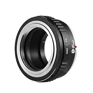 M42-FX Lens Mount Adapter Ring Aluminum Alloy Compatible with Pentax Praktica Zenit M42 Screw Mount Lens to Fuji