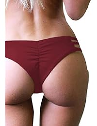 K-youth® 2018 Atractivo Bikini Tanga Mujer Playa Bikinis Brasileños Mujer Tanga Mujer Bikini Ropa Interior Traje de baño