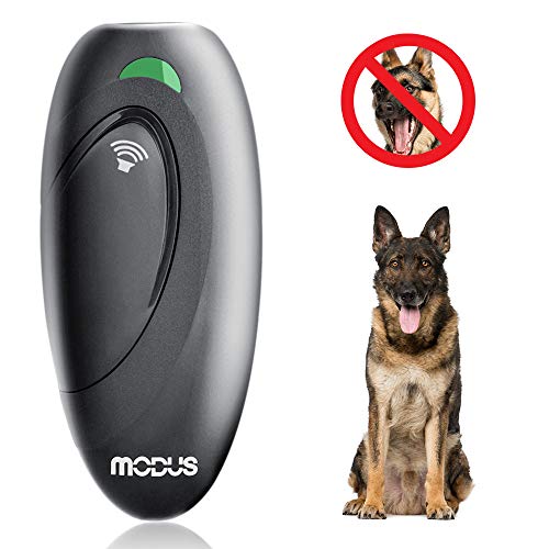 MODUS Dispositivos Antiladridos, Ultrasónico Adiestramiento para Perros, 2 en 1 Entrenamiento de Perros y Control De Ladridos, Rango 5m 100% Segura Paseando al Perro