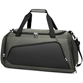 ABOHU Sports Bag for Women and Men, 35L Gym Bag with Shoe Compartment and Moisture, Large Travel Bag with Multiple Pockets, f