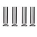 Produktbild Furniture support foot Möbelfüße x4, verstellbare Edelstahl-Schrankfüße Edelstahlfarbe Höhe 8-20 cm Fußdurchmesser 6,3 cm