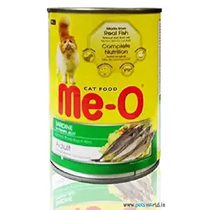 Me-O Adult Cat Wet Sardine in Prawn Jelly Food, 400 g