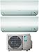 Produktbild Dual Split Klimagerät 9000 + 12000 Btu, Inverter, Klasse A+++/A+++ Gas R32 Wi-Fi Perfera 2MXM50M9+FTXM25/35N