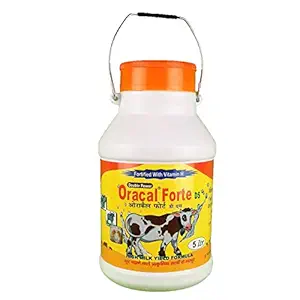 Oracal Forte (Rajshree Supplements) ? Liquid Calcium for Cattle, Horse, Sheep, Goat and Poultry (10 Litre)