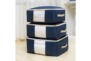 Ballery sous Le lit Sac de Rangement, 3 Pièces Closet Organizer Sac Souple, Sac Space Saver pour Ranger Les vêtements, Couettes, Literie, Blanket Organiseur Storage Containers