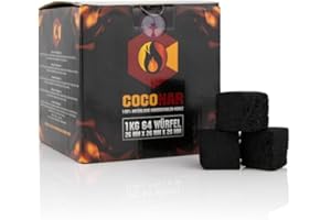 SAHARASHOP Coconar's Premium - Carbón para shisha (1 kg)