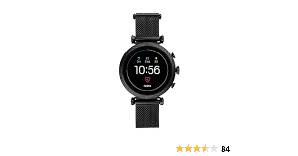 Fossil Sloan HR Gen 4 Montre connectée en acier inoxydable pour femme avec  écran tactile, fréquence cardiaque, GPS, NFC, notifications de smartphone  (maille en acier inoxydable noire) : Fossil: Amazon.fr: High-Tech