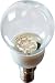 Produktbild S+H LED Tropfenlampe 45x70mm mit 7 LED Sockel E27 230 Volt weiß mit Kunststoffkolben matt