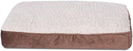 Sleepi Velvet Crushed Pillow Pet Bed, 20" x 27" x 4", Potting Soil