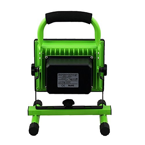 VINGO® 30W Handlamp Akku LED Tragbare Scheinwerfer Strahler IP65 Arbeitsleuchte Baustrahler Akku Fluter Flutlicht(Kaltweiss Grün) - 7