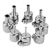 Produktbild Unitedheart 8PCS hot air Gun Nozzle Kits, 8PCS Hot Air Gun BGA Nozzles Tool Kits for 850 852D Series Hot Air Soldering Station Rework ICS Repair Tools Nozzle