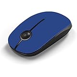 Wireless Mouse, Jelly Comb 2.4G Computer Mice with Nano Receiver for PC/Tablet/Laptop and Windows/Mac/Linux, Silent &amp; Smooth, Basic Design, Blue