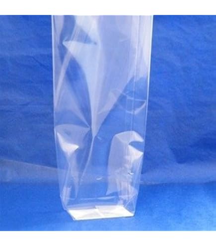 PigPotParty Cellophane Bags 8x11 Inch, 50 Pack Clear Plastic Gift Bags With Bottom Gusset For Stand-Up Display, Medium Cello Gift Wrap For Goodies, Treats, Party Favors, Mugs, Includes 50 Gold Ties - View #12