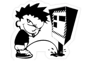 BEARN radar garçon urine 5370 autocollant adhésif sticker - Taille : 17 cm