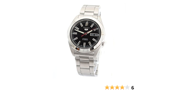 Seiko - SNKM65K1 - 5 Gent - Montre Homme - Automatique Analogique - Cadran  Noir - Bracelet Acier Gris : Amazon.fr: Montres