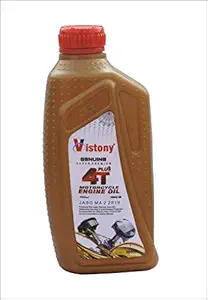 Vistony Genuine Super Premium 4T Plus Motorcycle Engine Oil, 900 Ml