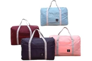 WANGAR Bolsa de Equipaje de Viaje Plegable, Bolso de Hombro de Nailon Ligero, Bolsos de Mano de Gran Capacidad Bolsa de Mano, Mochila Viaje Avion 40×20×25 (Azul Marino)
