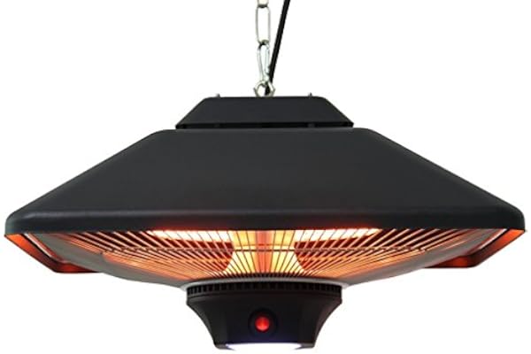 Aktobis Chauffage radiant de plafond WDH-200LS équipé d'une lampe LED intégrée et de deux tubes de chauffage très efficaces (1000 W / 2000 W) !