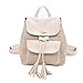 Produktbild Mitlfuny handbemalte Ledertasche, Schultertasche, Geschenk, Handgefertigte Tasche,Neue Damenmode Wild Solid Weaving Tassel Rucksack mit Schultern