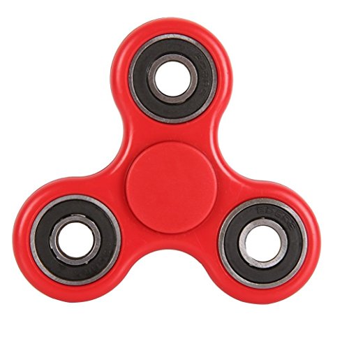 VeKite Tri Fidget Hand Spinner Spin Widget Focus Toy for ADHD Children Adults Relieve Stress Anxiety (Red) VeKite Tri Fidget Hand Spinner Spin Widget Focus Toy for ADHD Children Adults Relieve Stress Anxiety (Red)