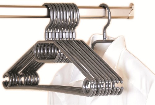 Kesper 16812 Kunststoff-Kleiderbügel, 10-er Pack, 40 cm, grau