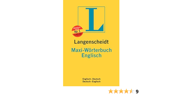 Langenscheidt Maxi Worterbuch Englisch Amazon De Bucher