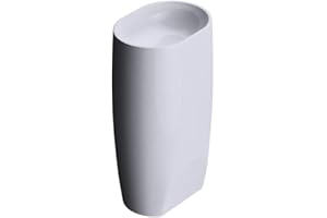 DB DUROVIN BATHROOMS Durovin Oval Bathroom Basin Sink Free Standing Pedestal Stone Standalone Art New (Basin Only) 530x380x880mm (WxDxH)