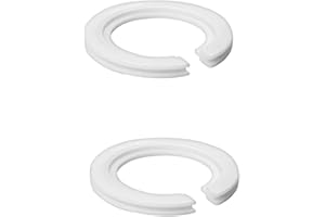 DOETYD 2 Pack E27 to E14 Lampshade Reducer Ring White Plastic Reducer Ring Light Shade Reducer Converter Washer Transformable Lamp Holder from 42mm to 29mm