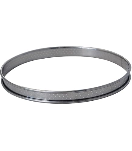 Molde Para Tarta Con Borde De Acero Inoxidable De Buyer - 20 Cm De Diámetro, Altura 2 Cm