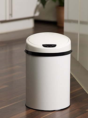 Echtwerk EW-BE-0269 Infrarot Badabfalleimer, 9 L, Weiß - 3