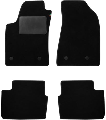 Tappetini Gomma Anteriori Su Misura Per Jeep Wrangler III JK (2007-2018) - Set Da 2, Antiscivolo, Bordo Alto