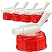 Produktbild Anaterra Auslaufhahn 5er Set, Innendurchmesser 1 Zoll, für Kanister, ideal für Camping, rot/weiss