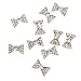 Imported 10x Nail Art Bow Alloy Rhinestones Peal Charms Jewelry Glitter Decor Silver RS.275.00