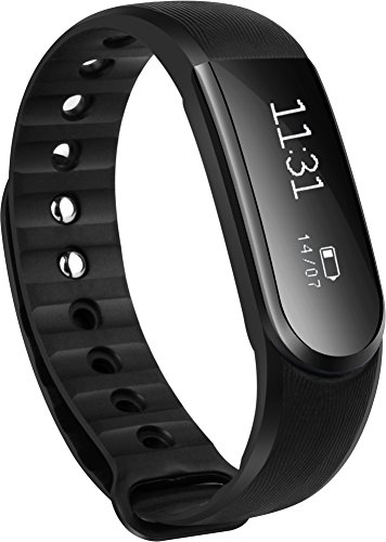 Fitness Tracker Armbanduhr, Toobur Pulsuhr, Drahtlose Aktivität und Schlaf-Tracker, USB-Ladekabel Touch Bildschirm Smart-Armband, Sportuhr mit Schrittzähler Kompatibel mit iPhone iOS und Android-Handy - 2