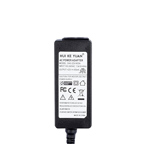 HUIKEYUAN 22V 455mA Netzkabel Ladegerät Netzteil für HP Drucker 0957-2403, 0957-2385, HP Deskjet 1518 1010 1510(nicht PSC 1510) 1512 1513 1514 2540 2542 2544 2620 HP Drucker Netzkabel - 2