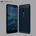Produktbild Nokia 6 2018 Hülle,Stilvoller Fall ultra dünne Handyhülle GOGME [Carbon Fiber Series] Flexibles TPU Anti-Scratch Super Weiche Schutzhülle,Premium Silikon TPU Schale, perfekten Schutz Case Cover für Nokia 6 2018.blau
