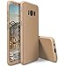 Produktbild QINPIN Stoßsicherer Fester Telefon-Kasten der vollen 360 ° + Schutzfolie für Samsung S8 Gold